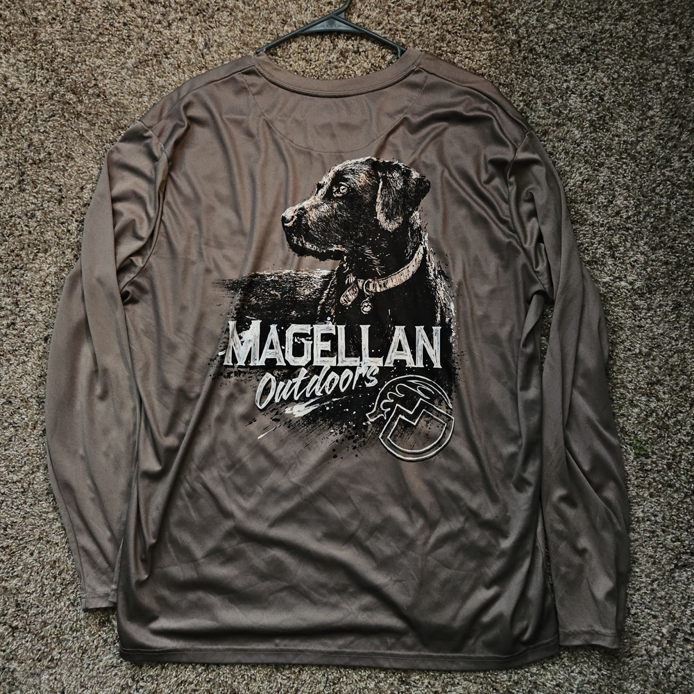 Magellan Outdoors Tan Long Sleeve Shirt